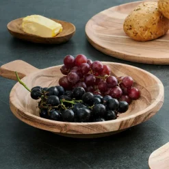 CASA ACACIA CHIC Piatto Fondo Con Manico Naturale- Piatti