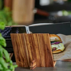 CASA ACACIA LUX Leggio Ricettario Supporto Tablet Naturale- Accessori Da Cucina