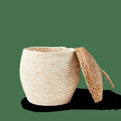 CASA ALVIN Cesto Portatutto Con Coperchio Marrone, Naturale- Cesti Portatutto|Autunno