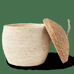 CASA ALVIN Cesto Portatutto Con Coperchio Marrone, Naturale- Cesti Portatutto|Autunno