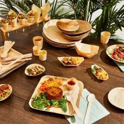 CASA APERO ECO Ciotoline Set Di 15 Naturale- Aperitivo E Tapas