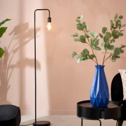 CASA ARCHE Lampada Da Terra Nero- Lampade Da Terra