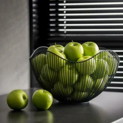 CASA ASTER Cesto Portafrutta Nero- Accessori Da Cucina