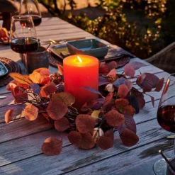 CASA AUTUMN Ghirlanda Foglie Marrone- Decorazione Da Appendere|Autunno