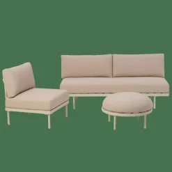 CASA BAJA Poggiapiedi Sabbia- Set Lounge