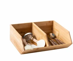 CASA BAMBOO Cassettiera 2 Cassetti Naturale- Cassettiere