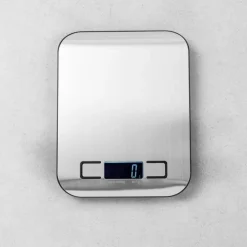 CASA BASIC Bilancia Da Cucina Digitale Metallico, Argentato- Strumenti Da Cucina