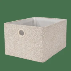 CASA BASIC BOUCLE Cesta Portatutto Bianco Sporco/sabbia- Cesti Portatutto