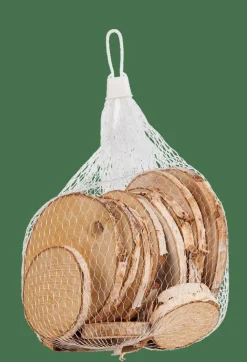 CASA BIRCH Deco Legno Betulla 15 Pezzi Naturale- Autunno