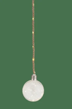 CASA BLOXEM Pallina Decorativa 20 Luci Led Trasparente- Lampade Led