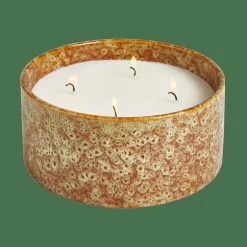CASA BOWL Candela In Vaso Bianco- Candele