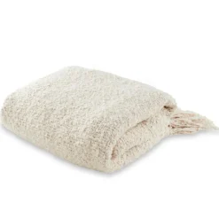 CASA BRUCE Plaid Bianco Antico- Plaid