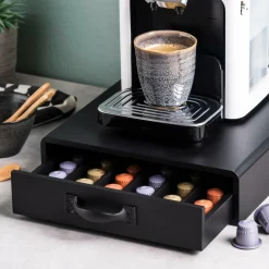 CASA CAFE Cassetto Per Capsule Per Capsule Di Caffè Nero- Utensili Da Caffè