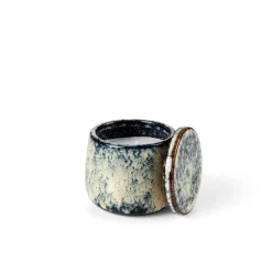CASA CERAMIC Candela In Vaso Blu- Candele