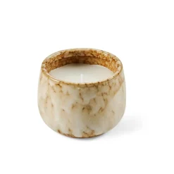 CASA CERAMIC Candela In Vaso Beige- Candele