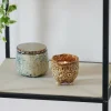 CASA CERAMIC Candela In Vaso Marrone- Candele