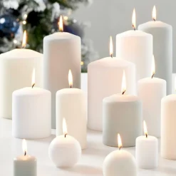 CASA CILINDRO Candela Cilindrica Bianco- Candele
