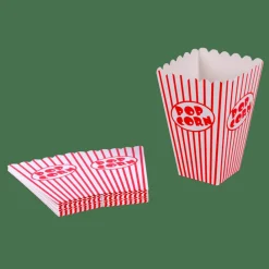 CASA CINEMA Bicchiere Popcorn Set Di 8 Bianco, Rosso- Accessori Da Cucina