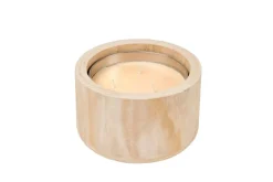 CASA CITRONELLA WOOD Candela Da Esterni Beige- Candele Da Giardino