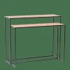 CASA COMBO Mobile Consolle Set Di 2 Naturale- Consolle