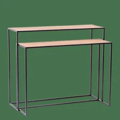 CASA COMBO Mobile Consolle Set Di 2 Naturale- Consolle