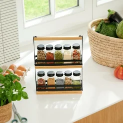 CASA COMPACT Portaspezie Nero- Contenitori Per Spezie