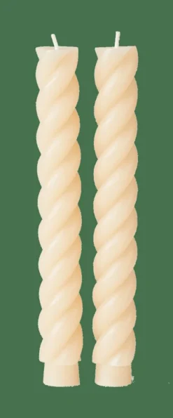 CASA CURL Candele Set Da 2 Beige- Candele