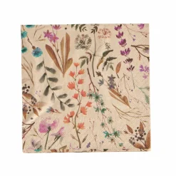 CASA ECO DRIED FLOWER Set Di 20 Tovaglioli Multicolore- Tovaglioli