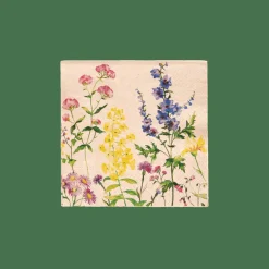 CASA ECO FLORAL Set Di 20 Tovaglioli Vari Colori- Tovaglioli
