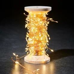 CASA ELLI Filo Luminoso Clust 200 Luci Led Rame- Fili Luminosi