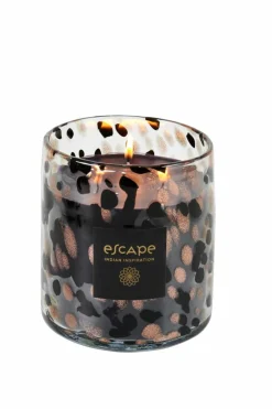 CASA ESCAPE INDIAN INSPIRATION Candela Profumata In Vaso Nero, Rame, Multicolore- Candele Profumate|Candele