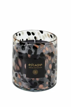 CASA ESCAPE INDIAN INSPIRATION Candela Profumata In Vaso Nero, Rame, Multicolore- Candele Profumate|Candele