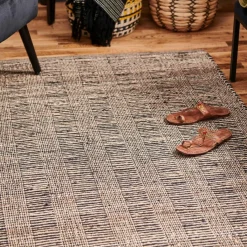 CASA ETHNIC Tappeto Nero, Naturale- Tappeti