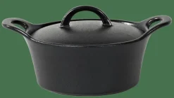 CASA FERO Cocotte Con Coperchio 80 CL Nero- Pirofile