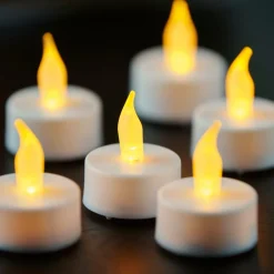 CASA FLAME Lumini Set Di 30 Bianco- Candele