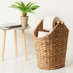 CASA FLORES Porta Carta Igienica E Portariviste Naturale- Accessori Per Il Wc