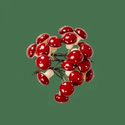 CASA FOAM Fungo Decorativo Rosso Scuro- Figurine Decorative