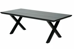 CASA FORMAX Tavolo Da Giardino Con Gambe X Nero- Tavoli Da Giardino