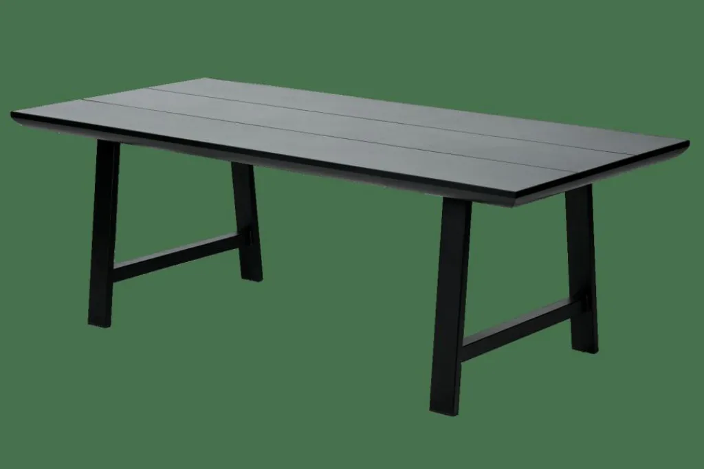 CASA FORMAX Tavolo Da Giardino Con Gambe X Nero- Tavoli Da Giardino