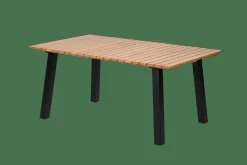 CASA FORMAX Tavolo Da Giardino Con Gambe Naturale/nero- Tavoli Da Giardino