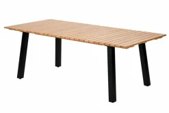 CASA FORMAX Tavolo Da Giardino Con Gambe Naturale/nero- Tavoli Da Giardino