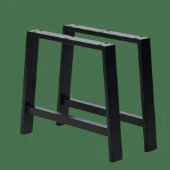 CASA FORMAX Tavolo Da Giardino Con Gambe A Naturale/nero- Tavoli Da Giardino
