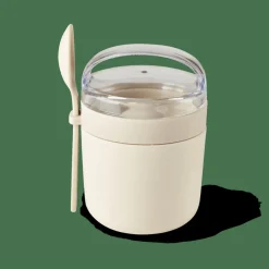 CASA FRESHMOOD Portacolazione Cucchiaio 32cl Bianco, Marrone, Verde- Portapranzo