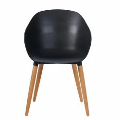 CASA FRIDA / FRAY Set/4 Gambe Nero Nero- Sedie Da Pranzo|Sedie Da Giardino