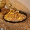 CASA GOLDY Decorativo Cervo Dorato- Figurine Decorative