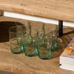 CASA GREEN Vetro 44 CL Verde- Bicchieri Da Acqua