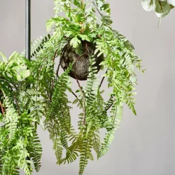 CASA GREENERY Vaso Sospeso Con Felce Verde- Piante Artificiali