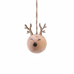 CASA HILDA Decorazione Sospesa Set Di 12 Naturale- Decorazione Da Appendere