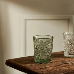 CASA HOBSTAR Vetro 35 CL Verde Chiaro- Bicchieri Da Cocktail|Bicchieri Da Acqua