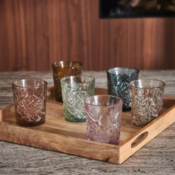 CASA HOBSTAR Vetro 35 CL Verde Chiaro- Bicchieri Da Cocktail|Bicchieri Da Acqua
